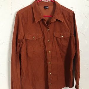Patagonia corduroy button down shirt